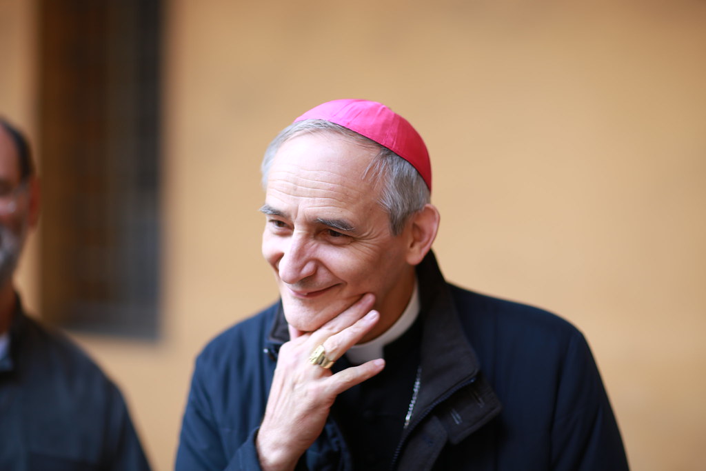 Cardinal Matteo Zuppi, Archbishop of Bologna and prominent Italian 'papabile' known for pastoral work.
