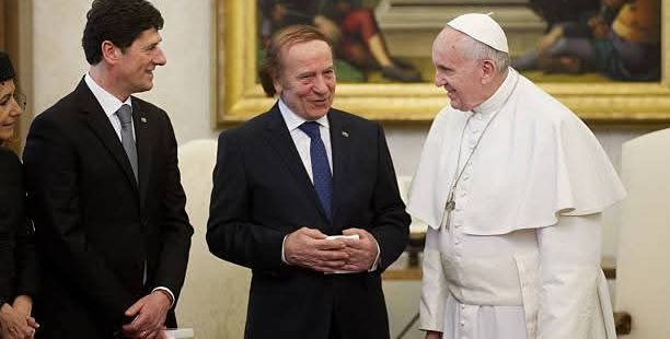 Gianfranco Terenzi with Pope Francis
